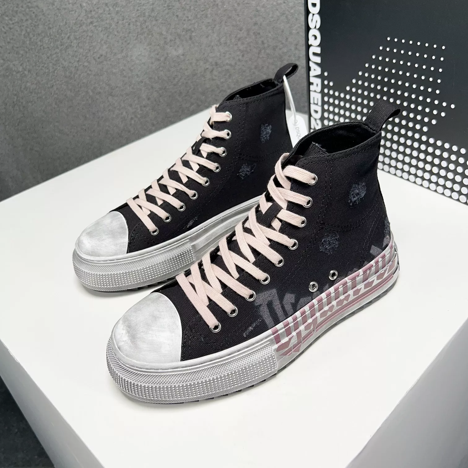 dsquared high tops chaussures pour homme s_12b2aa0